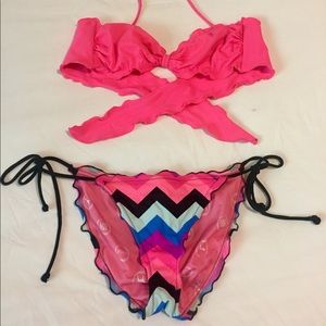 Victoria’s Secret Pink Two-Piece Swimsuit in Pink